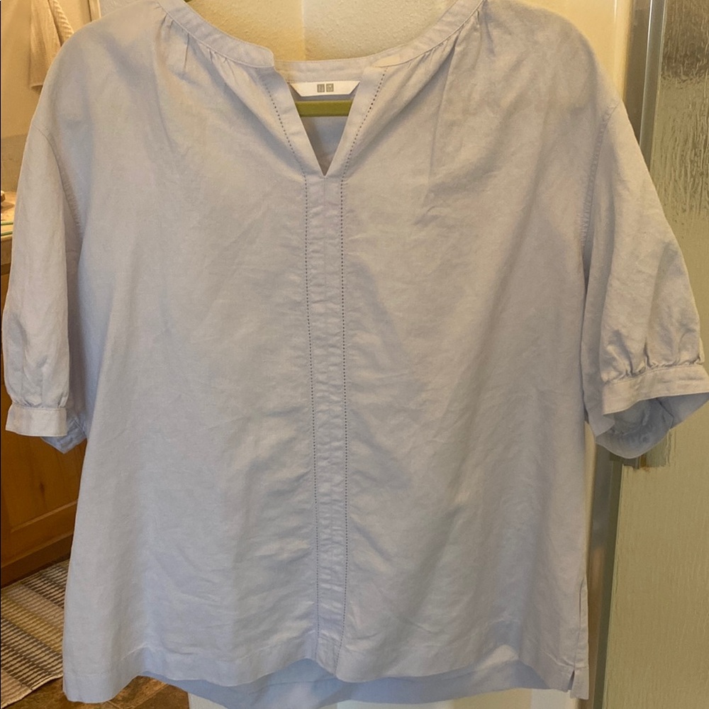 Uniqlo Light Blue Blouse